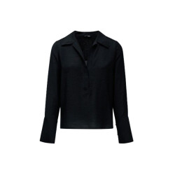 Salsa 21009387 basic half-placket blouse