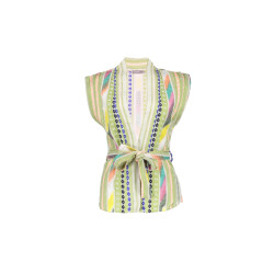 Geisha 55066-21 sleeveless vest woven fancy