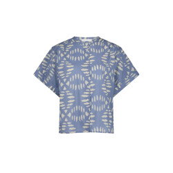 By-Bar Amsterdam Amber indigo blouse 25112085