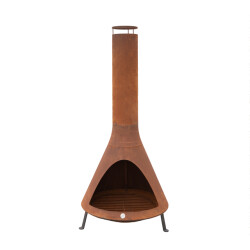 Westmann Stalen tuinhaard -- 70x70x160 cm roest