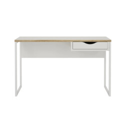 CaliCosy Bureau met 1 lade en metalen onderstel b130 cm function