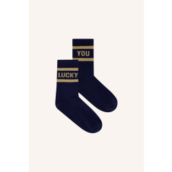 By-Bar Amsterdam 25528404 lucky sparkle navy socks