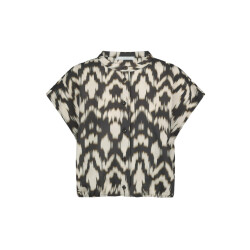 By-Bar Amsterdam Lode brown batik blouse 25112040