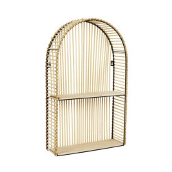 CaliCosy Wandplank met opbergruimte java h61cm