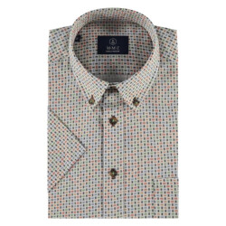 Marco Manzini 25113ju11 jules print shirt ss