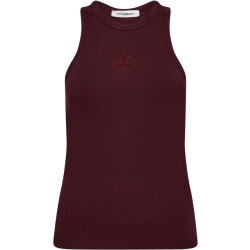 Co'Couture Saharacc embroidery tank top winered