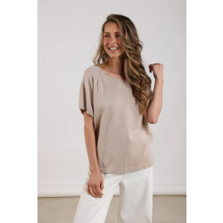 Nukus Nks01085 266 anita top lurex dusty pink