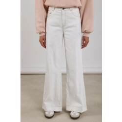 Nukus Nkf09051 17 abby pants denim embroidery off white