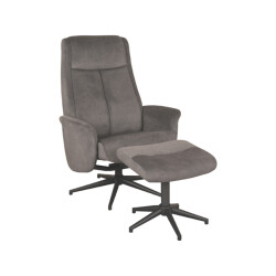 Label51 Fauteuil bergen - cosmo incl. hocker 62x77x53 cm