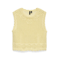 Vero Moda vmaurelia sl crochet top exp 10344180 pale banana