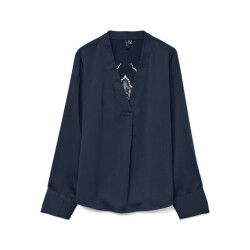 Vero Moda vmelenor ls emb top wvn ga 10329485 navy blazer
