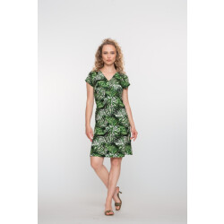 Geisha dress v-neck short aop 57366-60 june 530 pr.08