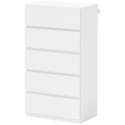 4goodz Ladenkast greeploos met 5 laden 33x55x100 cm hoogglans