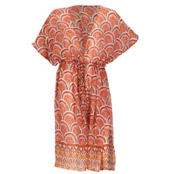 Sarlini Dames tuniek strandjurk polyester earth rood
