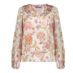 Geisha top flowers 53050-81 420 pink offwhite