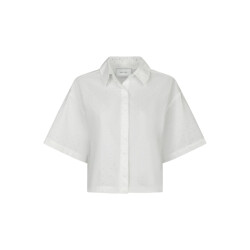 Neo Noir jasie poplin stone shirt 165711 120 white