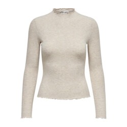 Only Onlemma ls high neck top noos jrs beige
