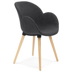 Alterego Scandinavische design stoel tapioca