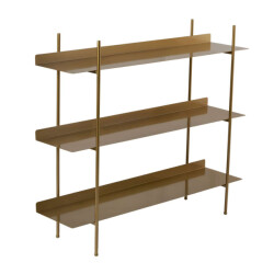 CaliCosy Rek met 3 rechthoekige metalen planken l120 cm piper