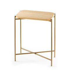 CaliCosy Rechthoekige bijzettafel met metalen poten h56 cm jamie