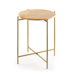 CaliCosy Bijzettafel met rond metalen blad h56 cm jamie