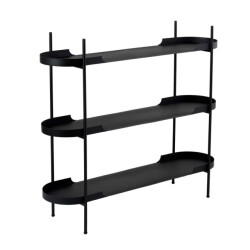 CaliCosy Rek met 3 afgeronde metalen planken l120 cm blair