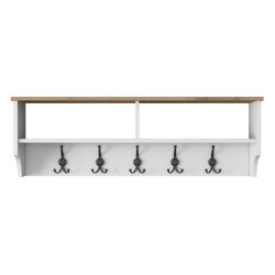 CaliCosy Kapstok met 2 vakken en 5 haken l120 cm brooke