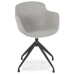 Alterego Design stoel met armleuningen swan 59x54x80 cm