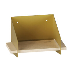 CaliCosy Wandplank met massief grenen plank en metaal l30 cm wren