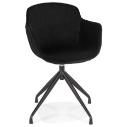 Alterego Design stoel met armleuningen grapin 59x54x80 cm