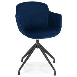 Alterego Design stoel met armleuningen grapin 59x54x80 cm