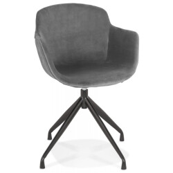 Alterego Design stoel met armleuningen grapin 59x54x80 cm
