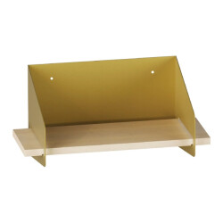 CaliCosy Wandplank met massief grenen plank en metaal l40 cm wren