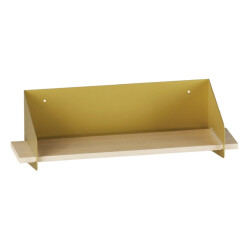 CaliCosy Wandplank met massief grenen plank en metaal l60 cm wren
