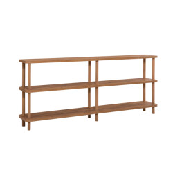 CaliCosy Wandrek met 6 planken in atlantisch dennen decor l180 cm zen