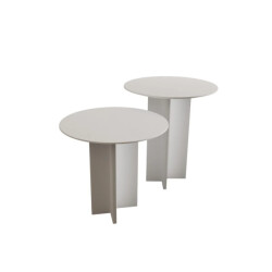 CaliCosy Set van 2 ronde salontafels h45 / h55 cm leo