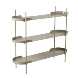 CaliCosy Rek met 3 afgeronde metalen planken l120 cm blair