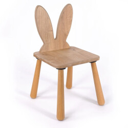CaliCosy Kinderstoel met konijnenrugleuning l30 cm mael