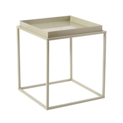 CaliCosy Vierkante bijzettafel met blad met randen h52 cm skye