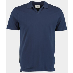 Bos Bright Blue Polo korte mouw polo v placket 2804425/208 cobalt blue