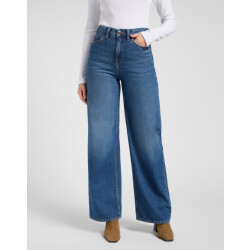 Lee Stella dames wide leg jeans ink pool