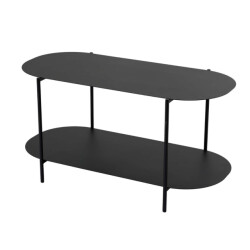 CaliCosy Salontafel met 2 bladen met afgeronde randen l100 cm liv