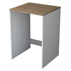 CaliCosy Wasmachinerek in wit en walnootdecor h91,8 cm june