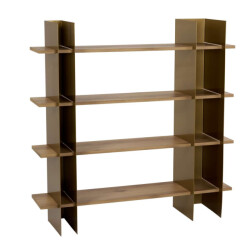 CaliCosy Rek met metalen frame en planken in eikenlook l120 cm kate