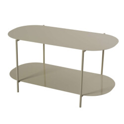 CaliCosy Salontafel met 2 bladen met afgeronde randen l100 cm liv