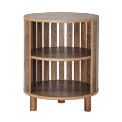 CaliCosy Ronde bijzettafel met open latten h50 cm