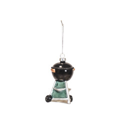 House Vitamin Xmas hanger barbecue glass black 5x5x9,5cm