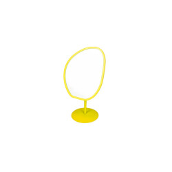 House Vitamin Mirror organic metal neon yellow 16,5x12x31,5cm