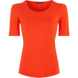 King Louie Carice top uni rib sun orange