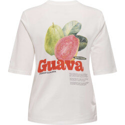 Only Onlphoebe s/s fresh top box jrs cloud dancer/guava